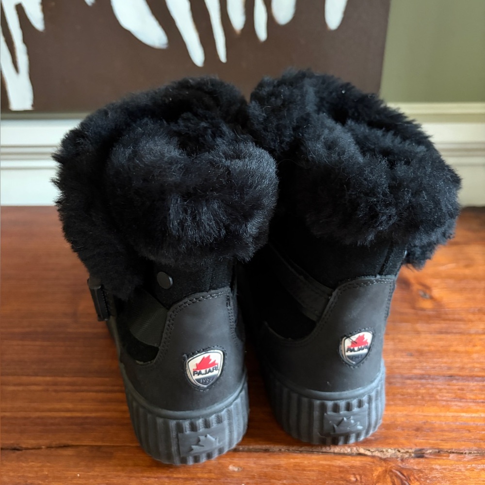 Black Pajar Avi Shearling, Leather and Suede NWT